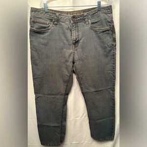 Prana Men’s Jeans 36x28 Slim Fit Denim Organic Cotton Pants Gray Color